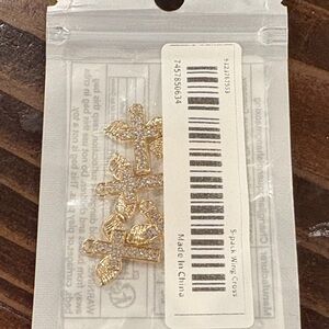 Gold Cross Pendant charm